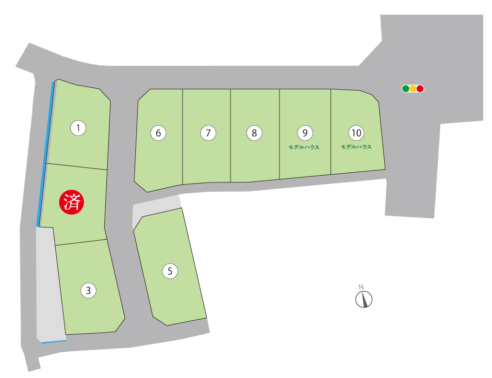 ストークガーデン原尾島Ⅱ区画図