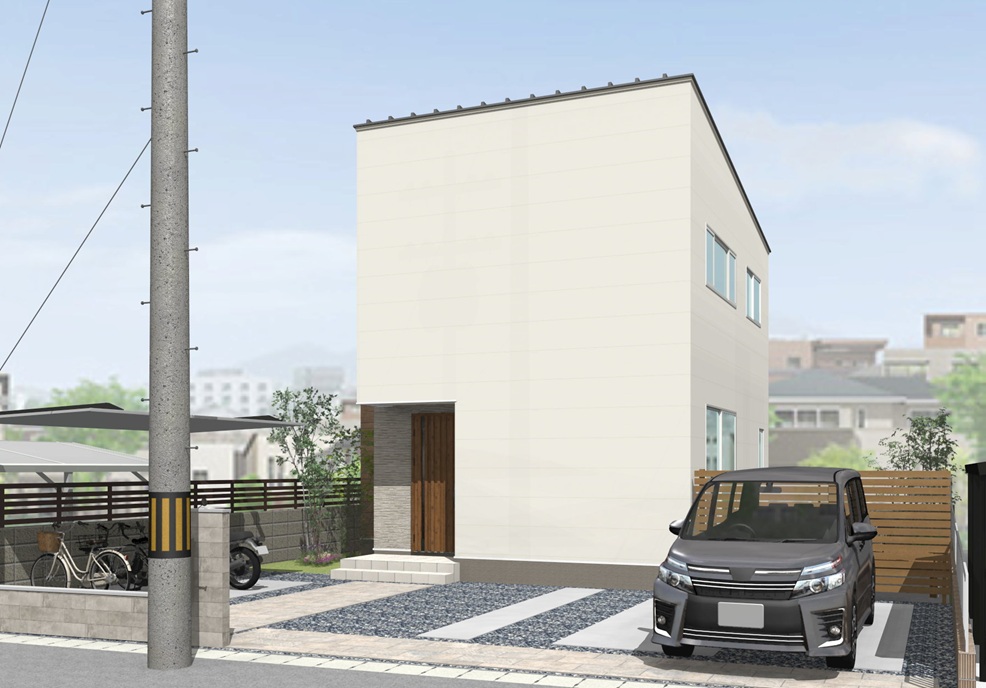 建物価格：1892万円
／土地面積：198.34㎡（59.99坪）：実測
／建物面積：92.74㎡（28.04坪）