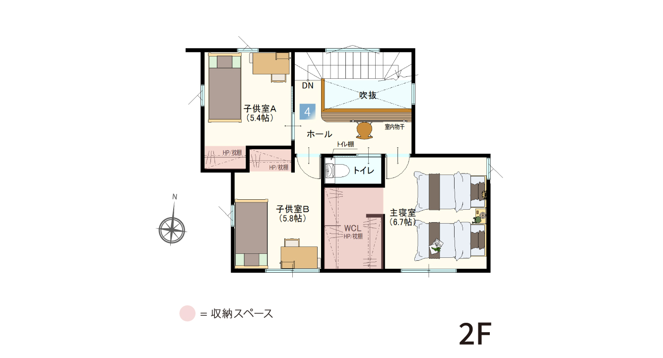 5号地2階平面図
